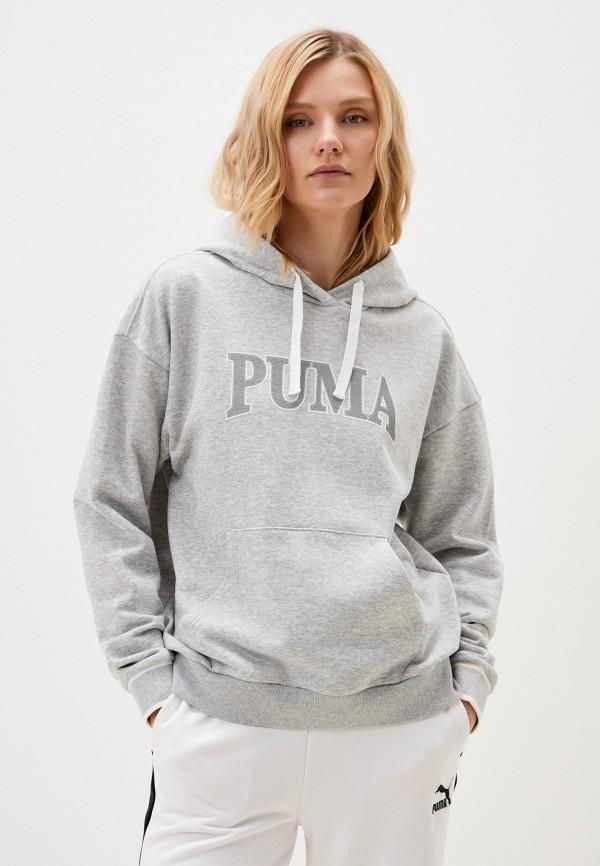 Худи PUMA - цвет: серый, коллекция: мульти.