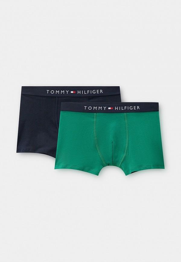 Трусы 2 шт. Tommy Hilfiger - цвет: зеленый, синий, коллекция: мульти.