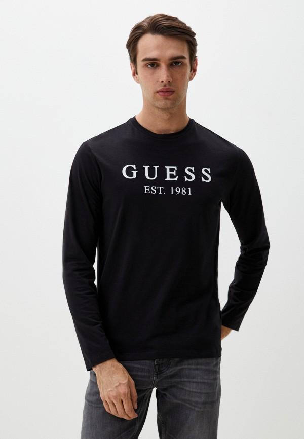 Лонгслив домашний Guess - цвет: черный, коллекция: мульти.