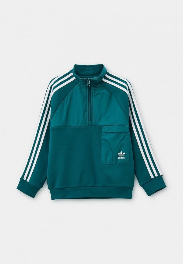 Олимпийка adidas Originals - цвет: бирюзовый, коллекция: мульти.