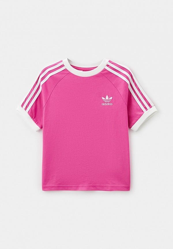 Футболка adidas Originals - цвет: фуксия, коллекция: мульти.