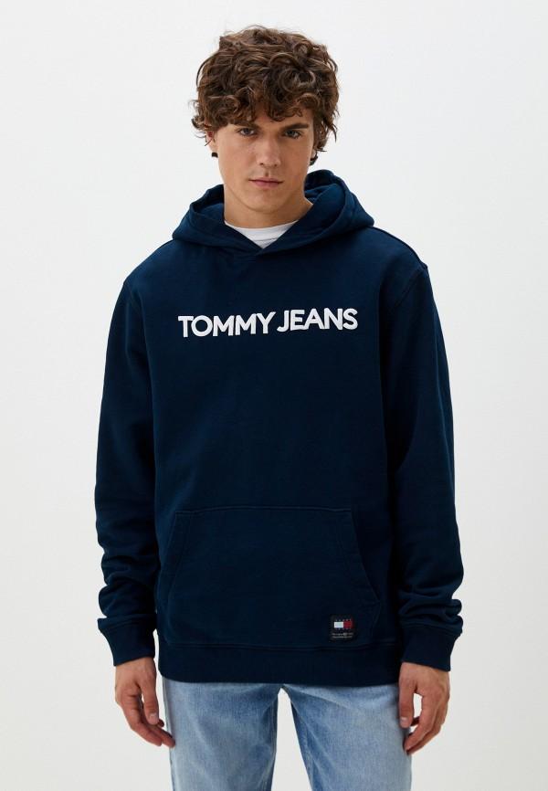 Худи Tommy Jeans - цвет: синий, коллекция: мульти.