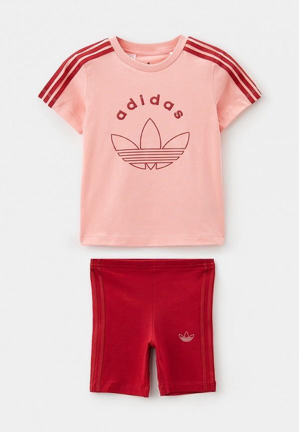 Костюм спортивный adidas Originals - цвет: розовый, красный, коллекция: мульти.