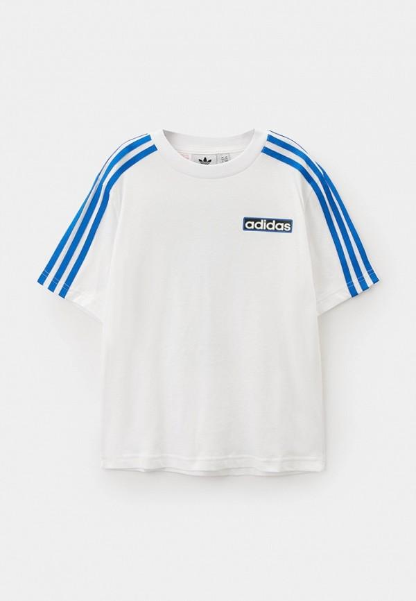 Футболка adidas Originals - цвет: белый, коллекция: мульти.