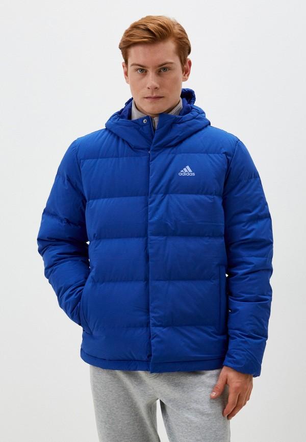 Пуховик adidas - цвет: синий, коллекция: зима.