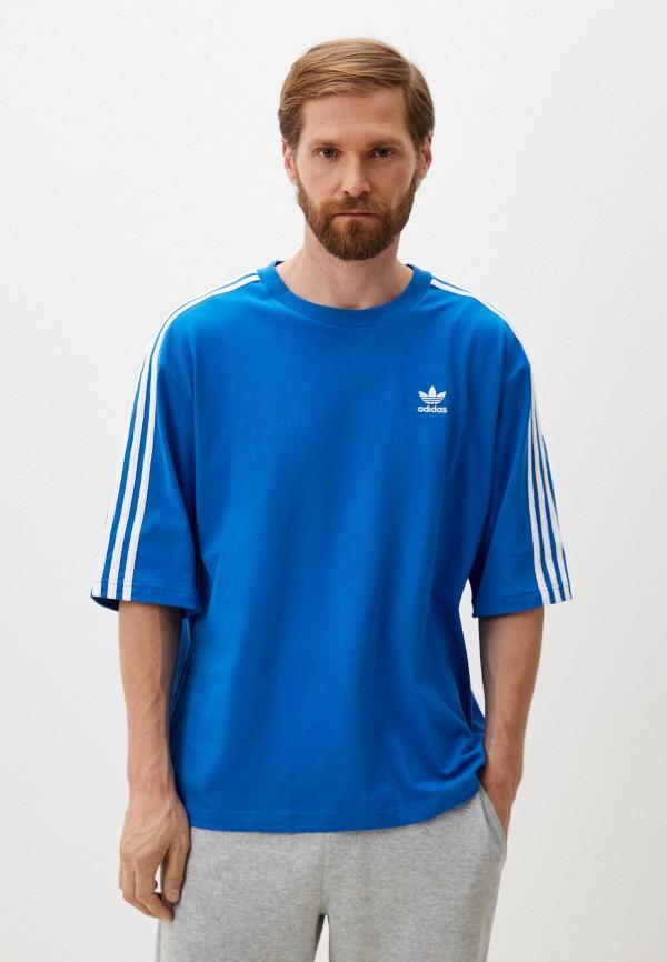 Футболка adidas Originals - цвет: синий, коллекция: мульти.