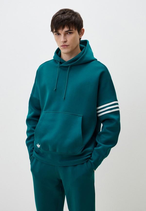 adidas Originals | Худи adidas Originals - цвет: бирюзовый, коллекция: мульти.