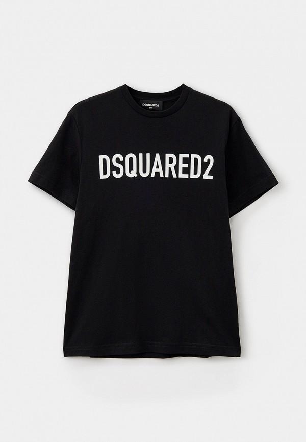 Футболка Dsquared2 - цвет: черный, коллекция: мульти.