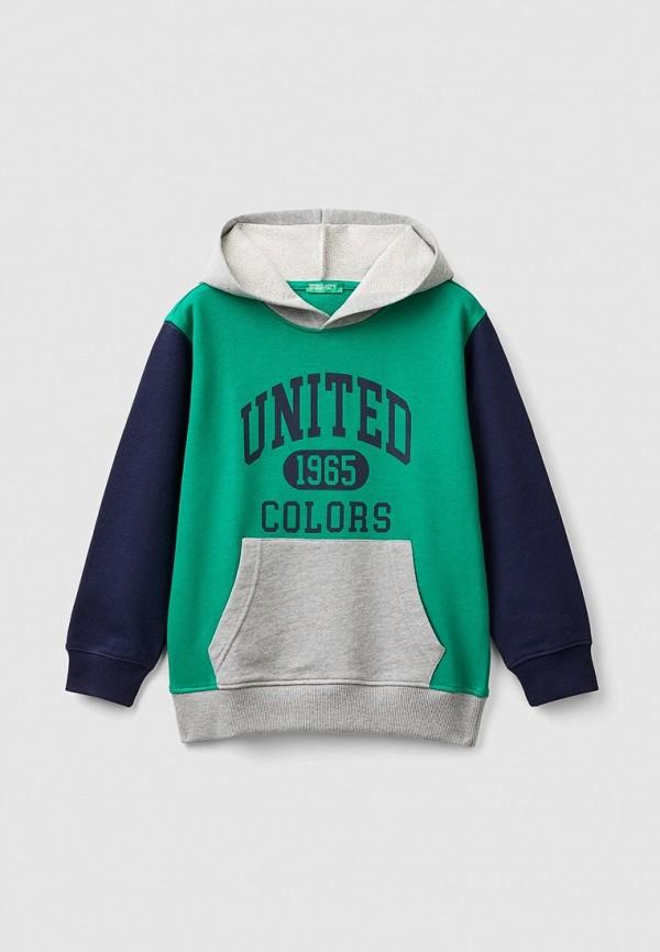 Худи United Colors of Benetton - цвет: мультиколор, коллекция: мульти.