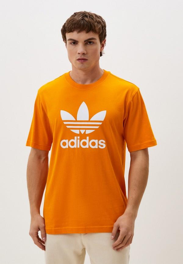 Футболка adidas Originals - цвет: оранжевый, коллекция: мульти.