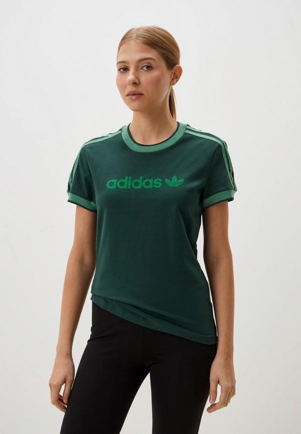 Футболка adidas Originals - цвет: зеленый, коллекция: мульти.