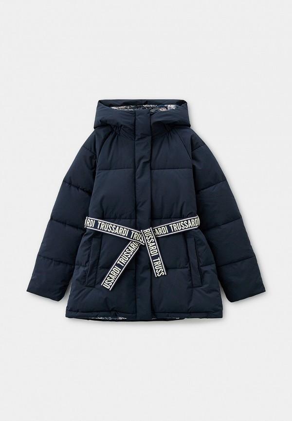 Куртка утепленная Trussardi Junior - цвет: синий, коллекция: демисезон, зима.