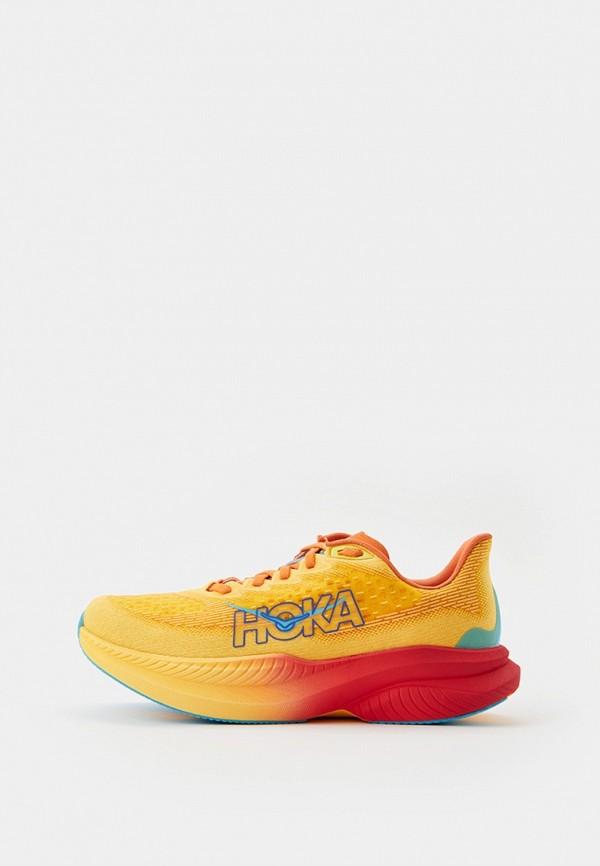 Кроссовки Hoka One One - цвет: оранжевый, коллекция: мульти.