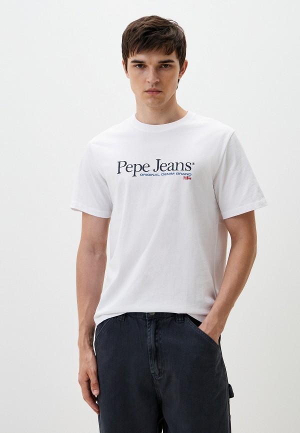 Футболка Pepe Jeans - цвет: белый, коллекция: мульти.