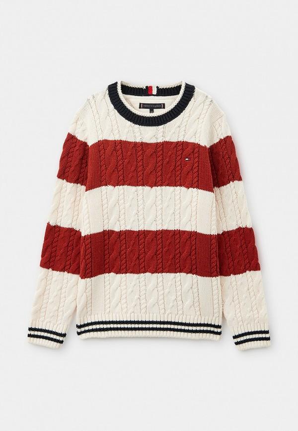 Джемпер Tommy Hilfiger - цвет: коричневый, коллекция: мульти.