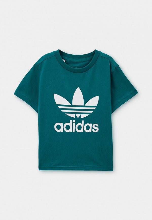 Футболка adidas Originals - цвет: бирюзовый, коллекция: мульти.