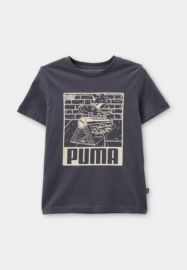 Футболка PUMA - цвет: серый, коллекция: мульти.