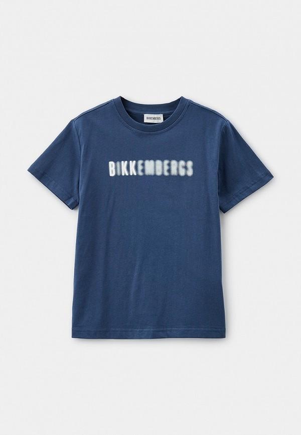 Футболка Bikkembergs - цвет: синий, коллекция: мульти.