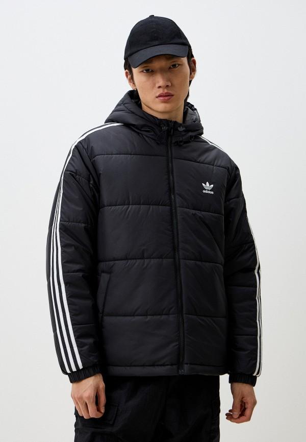 Пуховик adidas Originals - цвет: серый, черный, коллекция: демисезон, зима.