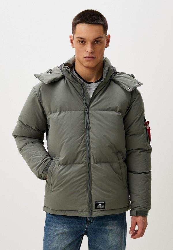 Пуховик Alpha Industries - цвет: зеленый, коллекция: демисезон, зима.