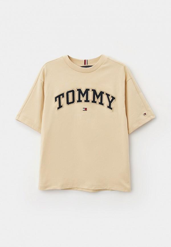 Футболка Tommy Hilfiger - цвет: бежевый, коллекция: мульти.