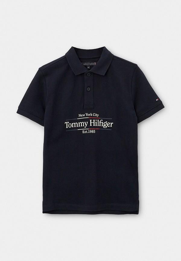 Поло Tommy Hilfiger - цвет: синий, коллекция: мульти.