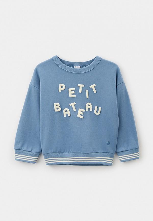 Свитшот Petit Bateau - цвет: голубой, коллекция: мульти.