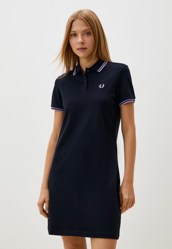 Платье Fred Perry - цвет: синий, коллекция: лето.