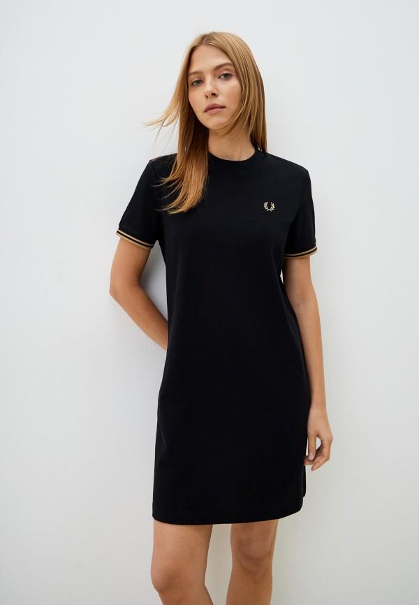 Платье Fred Perry - цвет: черный, коллекция: мульти.