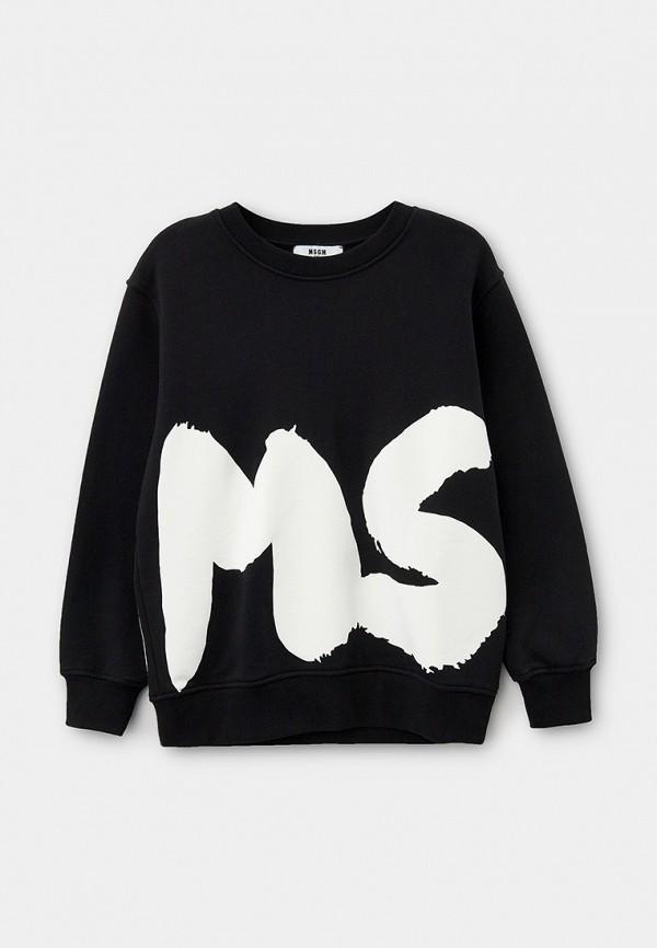 Свитшот MSGM Kids - цвет: черный, коллекция: мульти.