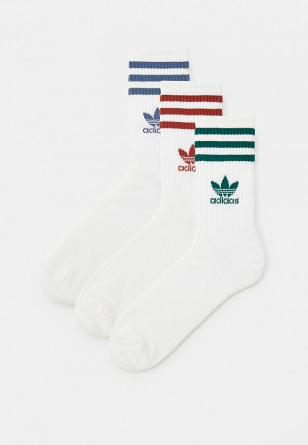 Носки 3 пары adidas Originals - цвет: белый, коллекция: мульти.