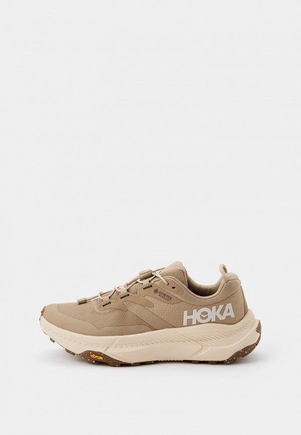 Кроссовки Hoka One One - цвет: бежевый, коллекция: мульти.