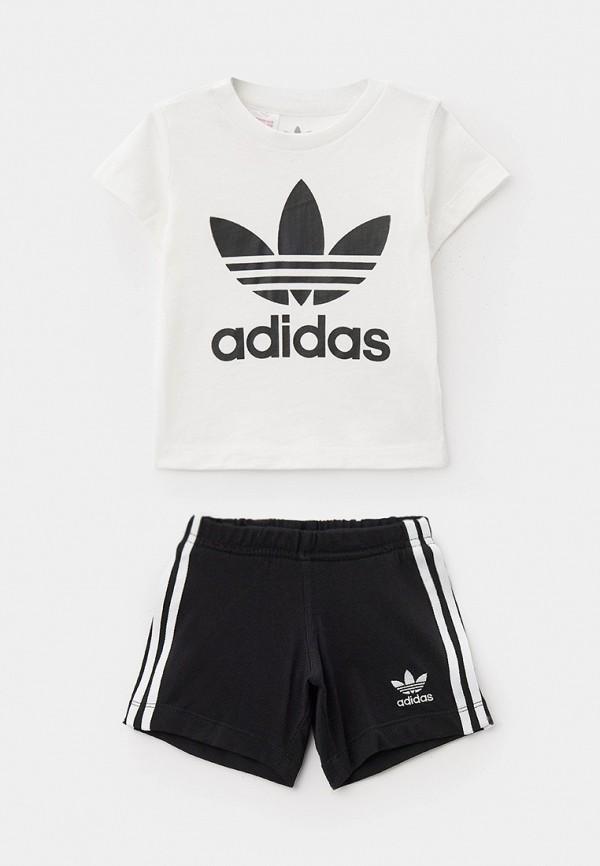 Футболка и шорты adidas Originals - цвет: белый, черный, коллекция: мульти.