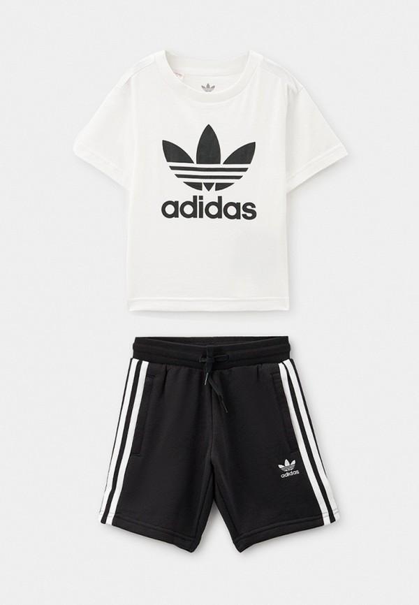 Футболка и шорты adidas Originals - цвет: белый, черный, коллекция: мульти.