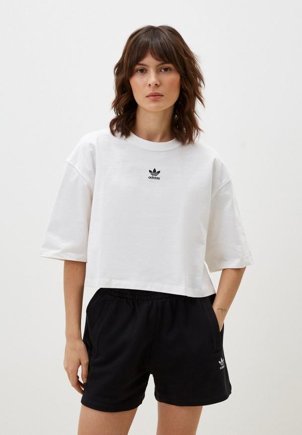 Футболка adidas Originals - цвет: белый, коллекция: мульти.