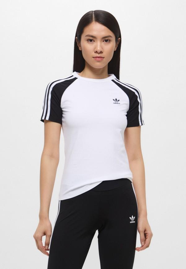 Футболка adidas Originals - цвет: белый, коллекция: мульти.