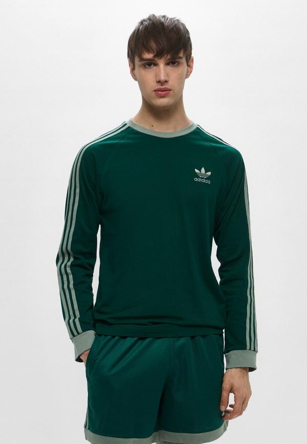 Лонгслив adidas Originals - цвет: зеленый, коллекция: мульти.