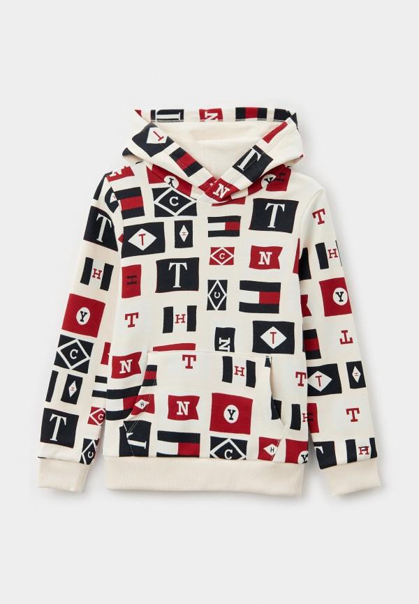 Худи Tommy Hilfiger - цвет: белый, коллекция: мульти.