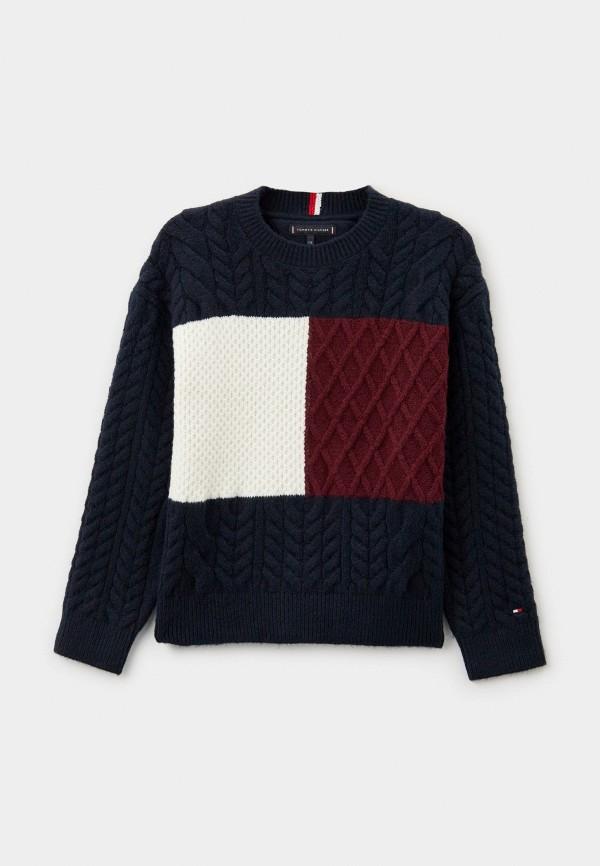 Джемпер Tommy Hilfiger - цвет: синий, коллекция: мульти.