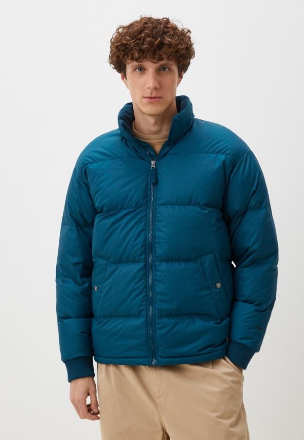 Пуховик The North Face - цвет: бирюзовый, коллекция: демисезон, зима.