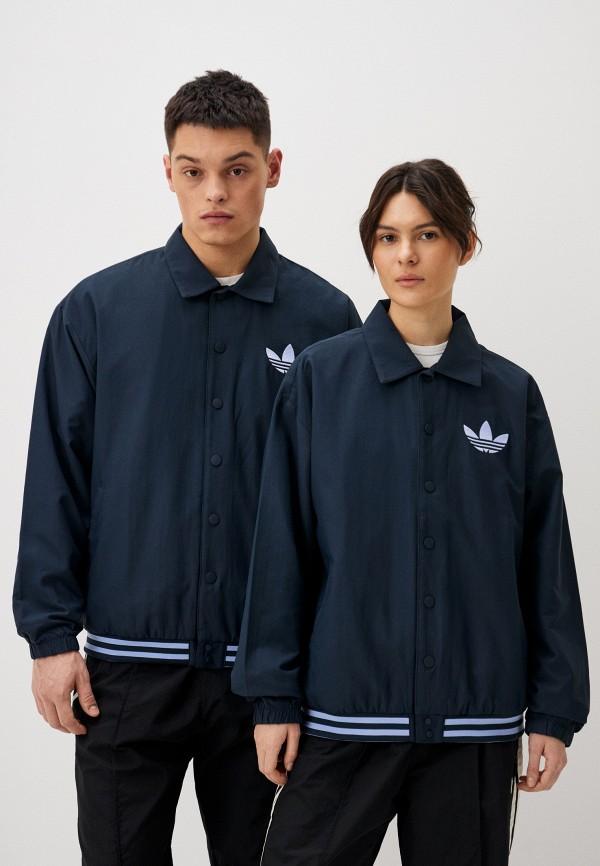 Ветровка adidas Originals - цвет: синий, коллекция: демисезон.