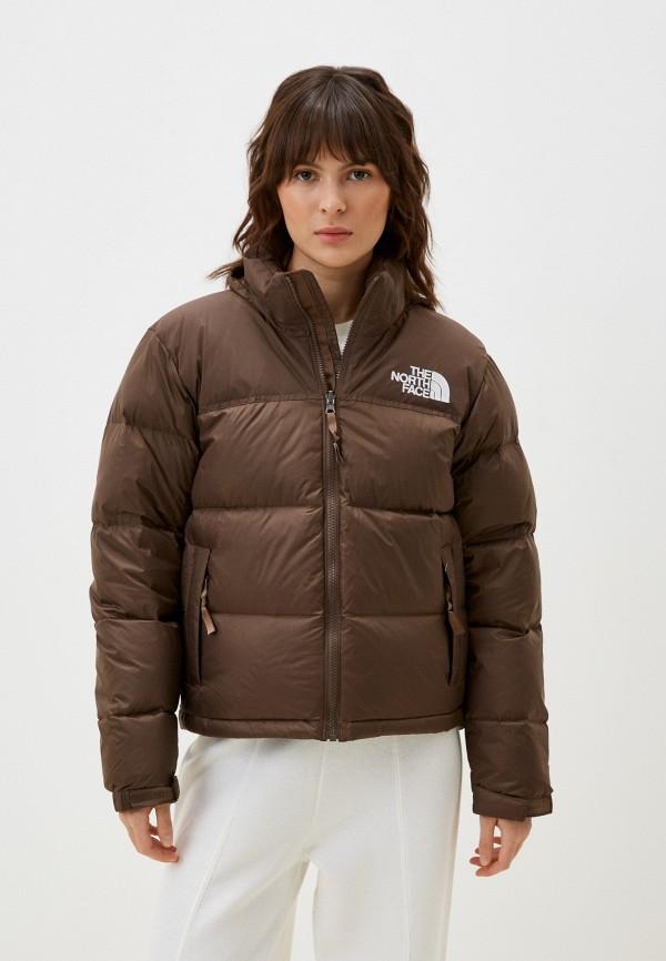 Пуховик The North Face - цвет: коричневый, коллекция: демисезон, зима.