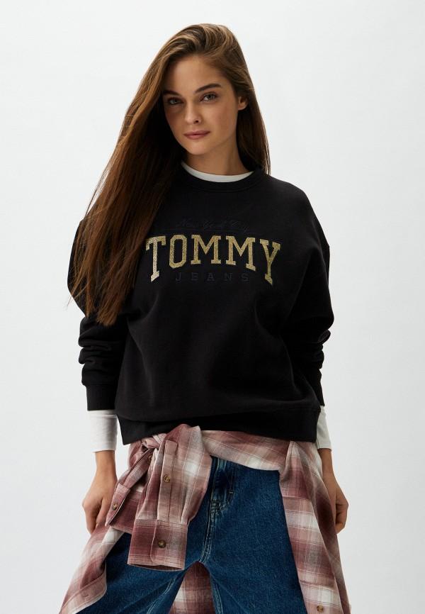 Свитшот Tommy Jeans - цвет: черный, коллекция: мульти.