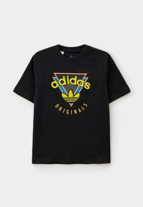 Футболка adidas Originals - цвет: черный, коллекция: мульти.