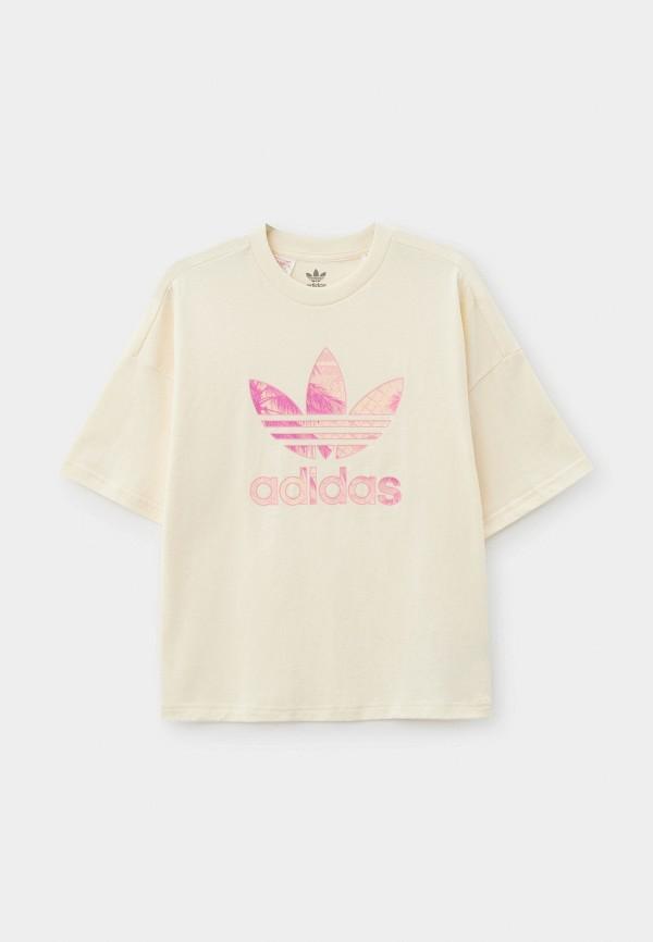 Футболка adidas Originals - цвет: белый, коллекция: мульти.