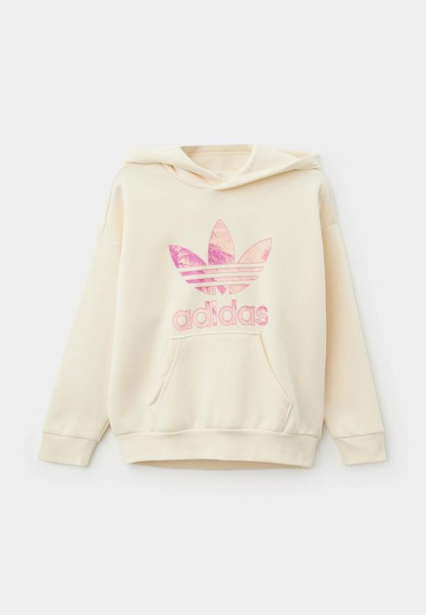 Худи adidas Originals - цвет: бежевый, коллекция: мульти.