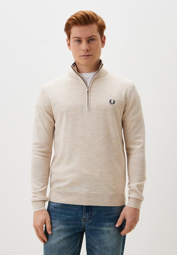 Джемпер Fred Perry - цвет: бежевый, коллекция: мульти.