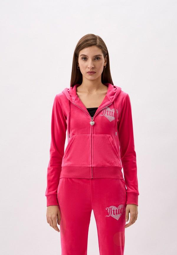 Толстовка Juicy Couture - цвет: фуксия, коллекция: мульти.