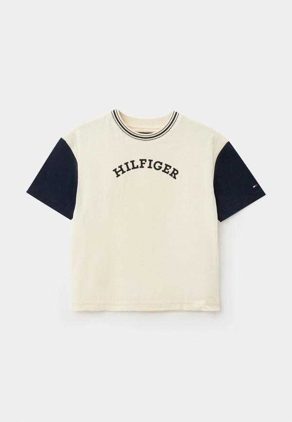 Футболка Tommy Hilfiger - цвет: бежевый, коллекция: мульти.