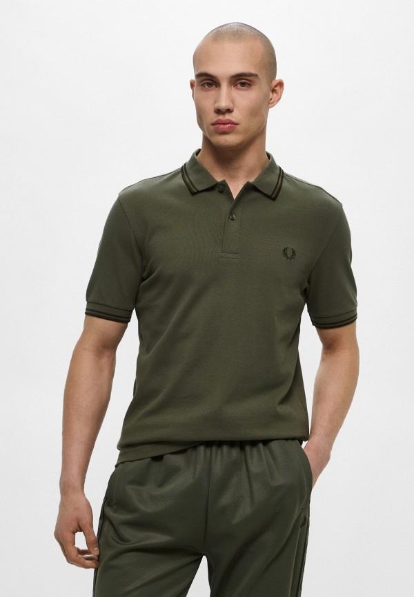 Поло Fred Perry - цвет: хаки, коллекция: мульти.